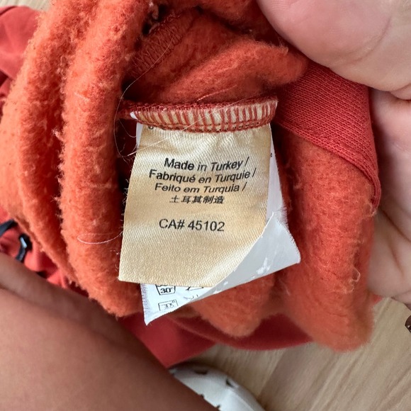 Scotch & Soda Orange Pullover Hoodie Short Sleeve Tunic Sweatshirt medium - Picture 3 of 11